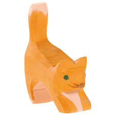 Orange Cat small head low