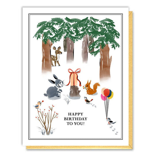 In the Forest Birthday Card