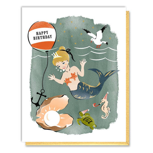 Mermaid Birthday Card