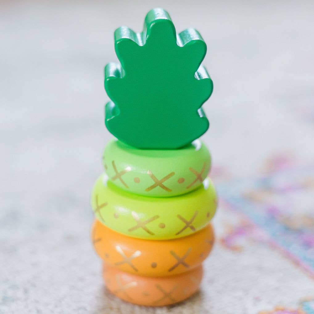 Pineapple Wooden Stacking Toy