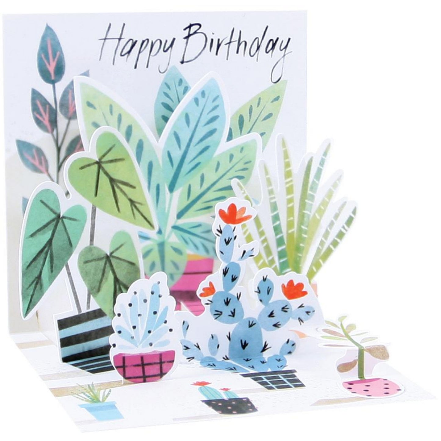 Potted Plants Mini Pop-Up Card