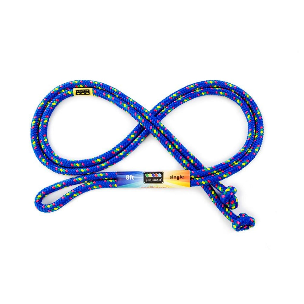 8' Confetti Single Jump Rope - Lots of Color Choices