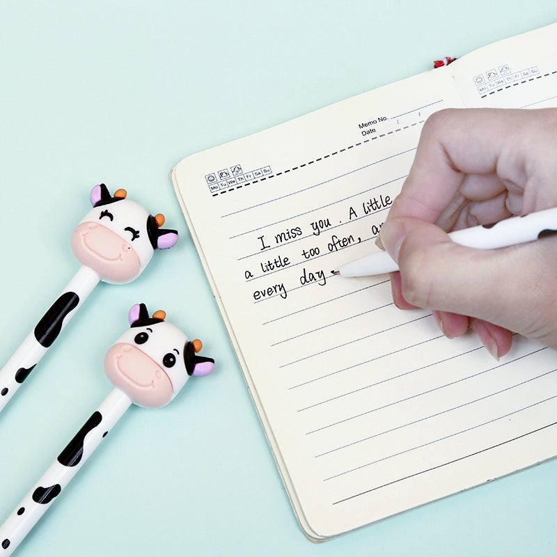 Cow Retractable Gel Pen