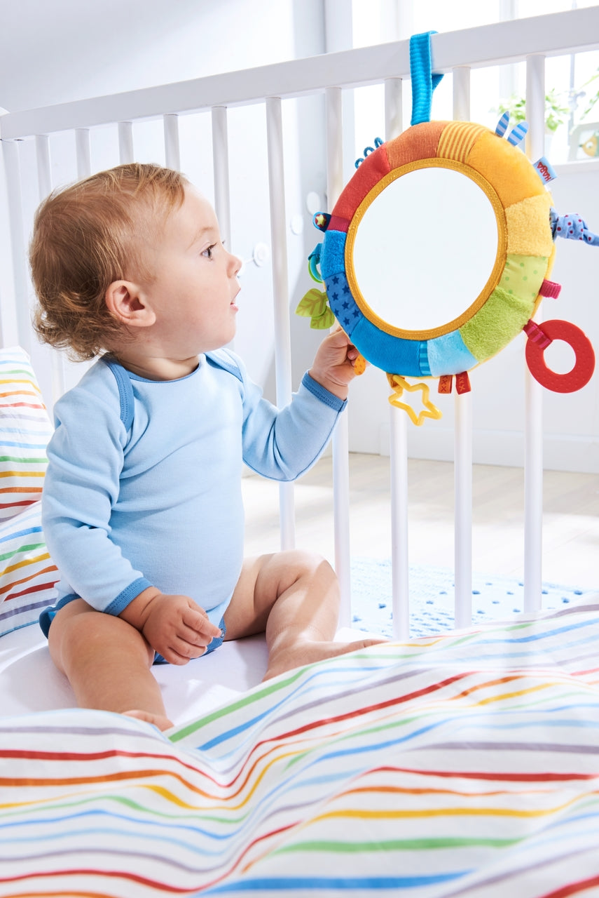 Rainbow Discovery Teether Mirror Pillow