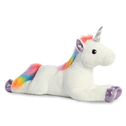Rainbow Unicorn 27" Super Flopsie Plush