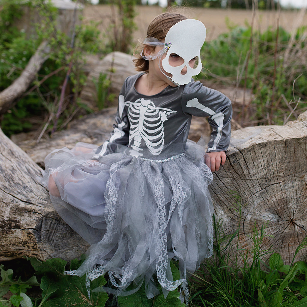 Skeleton Witch Dress with Mask – Clover Toys