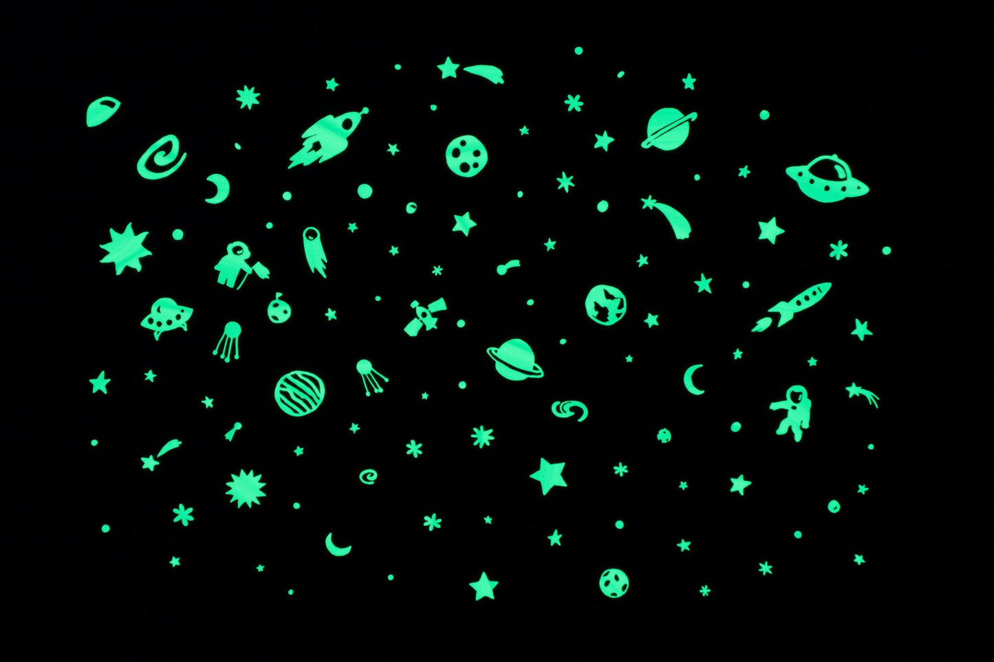 Space Adventure Glow-in-the-Dark Stickers