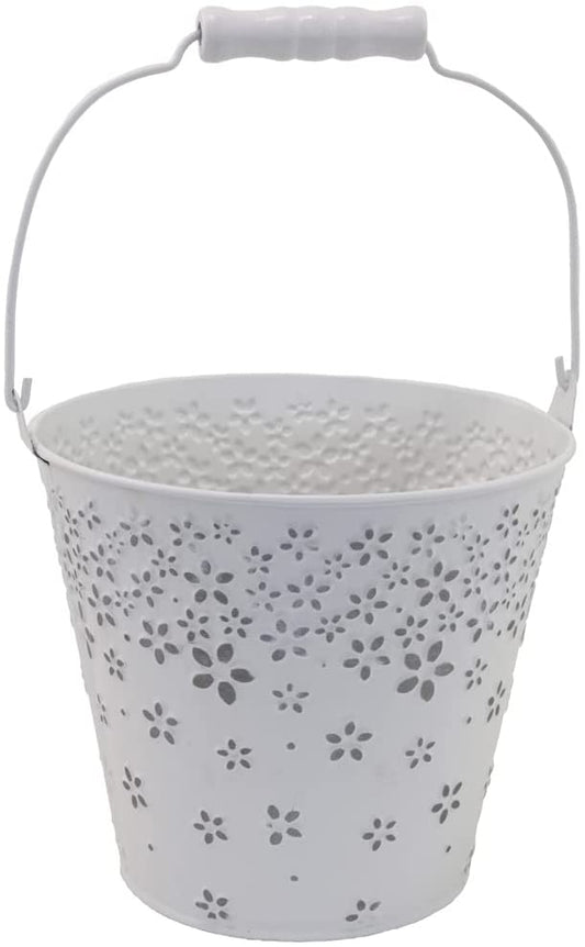 White Flower Bucket