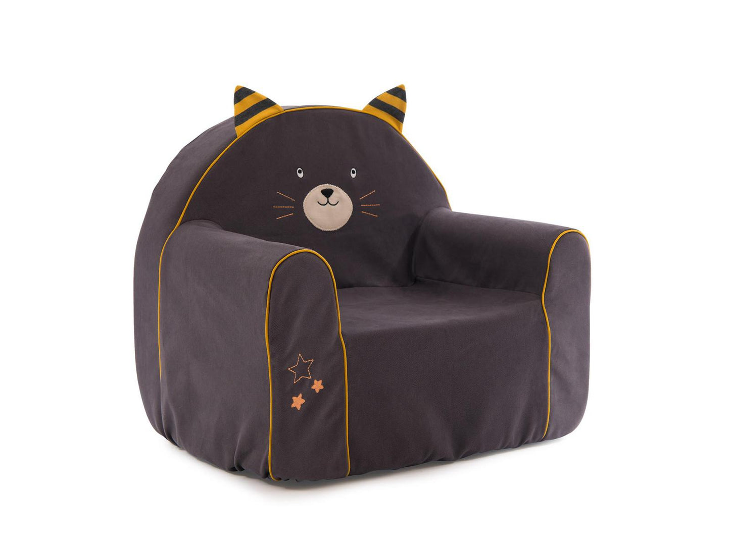 Les Moustaches Grey Cat Child's Chair