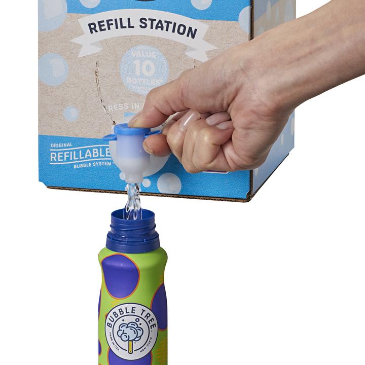 2 Bubble Bottles with 1 Liter Refill Station
