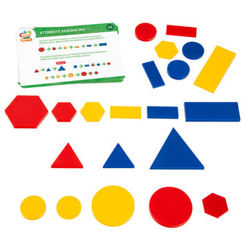 Kids First Math: Attribute Blocks Math Kit with Activity Cards