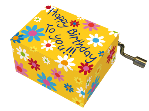 Happy Birthday Music Box - Blossoms