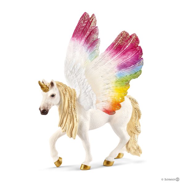 Winged Rainbow Unicorn 7" Figure