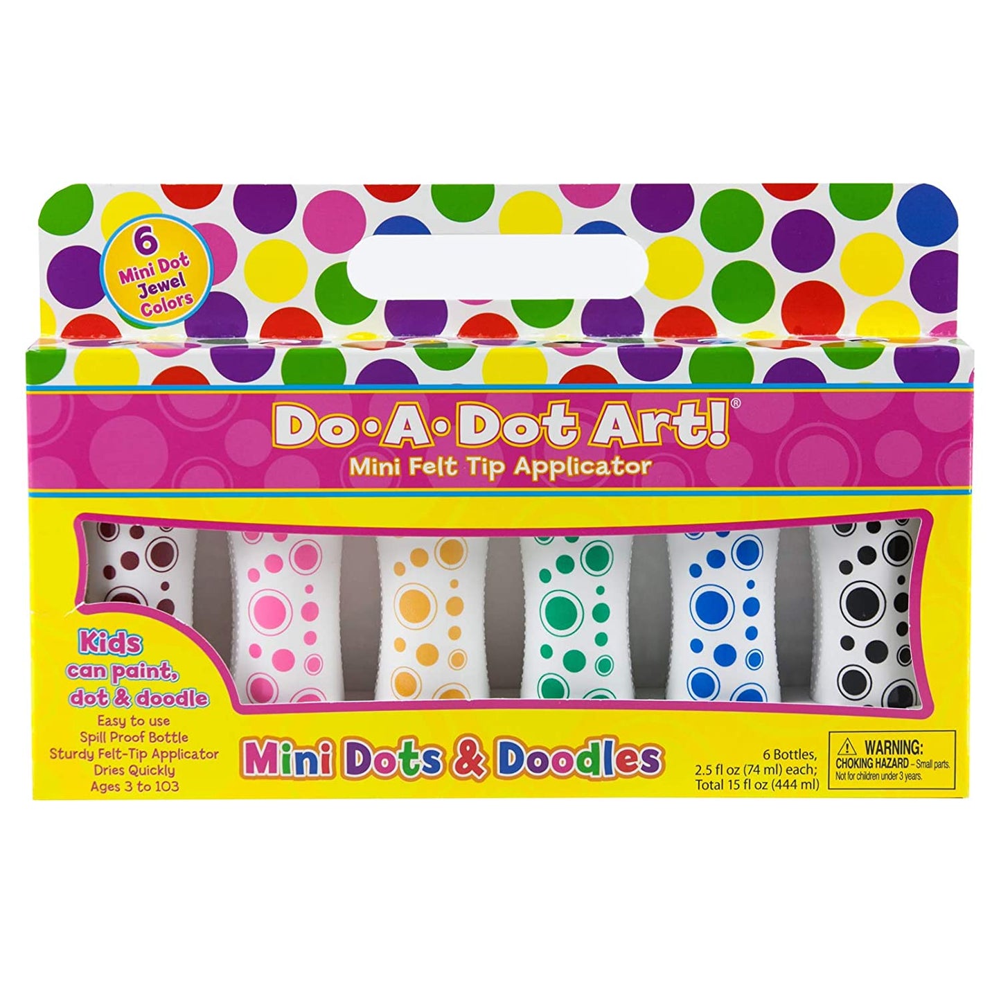6 Jewel Tone Mini Dot Markers