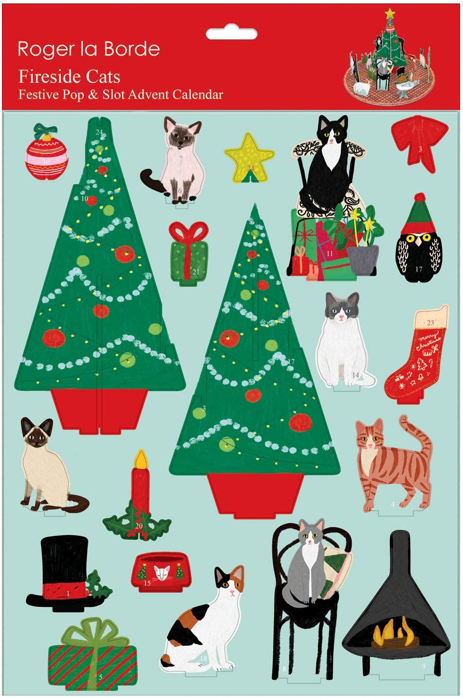 Fireside Cats Pop & Slot Advent Calendar