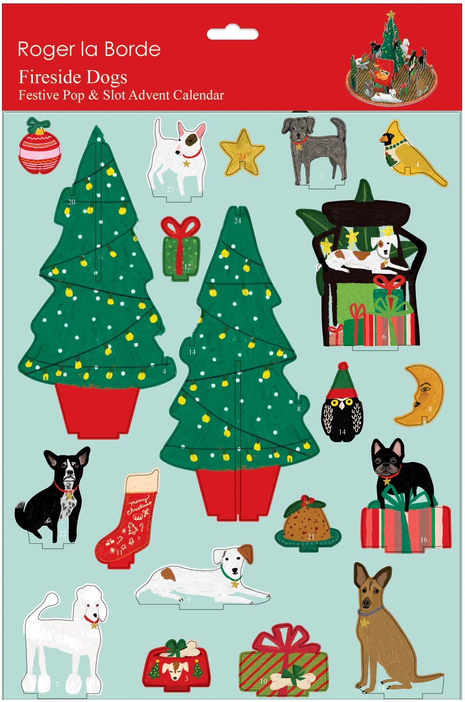 Fireside Dogs Pop & Slot Advent Calendar