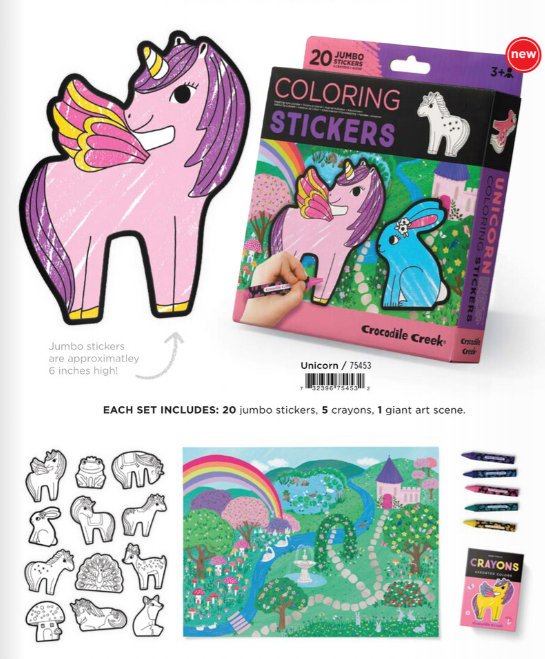 Coloring Stickers Unicorn