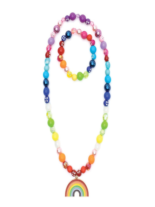 Double Rainbow Necklace & Bracelet
