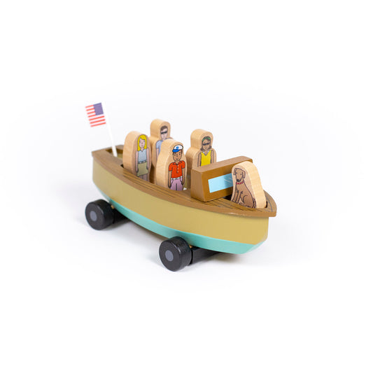 Lake Life Vintage Magnetic Boat