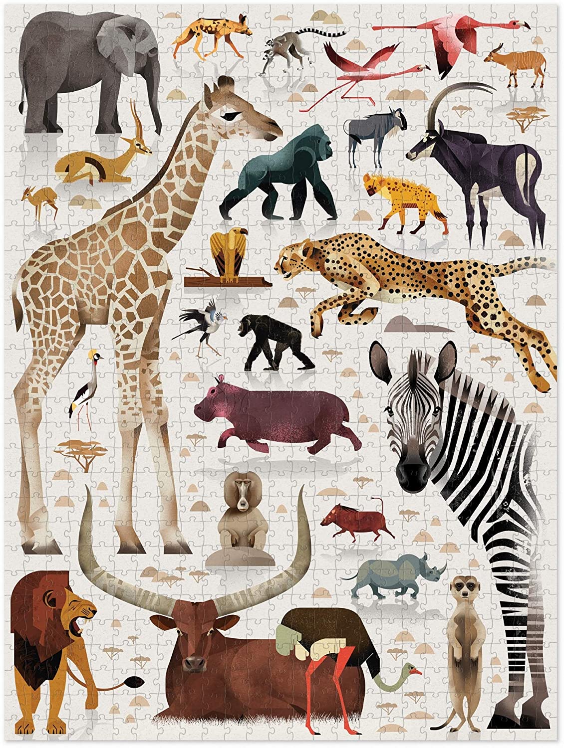 World of African Animals 750pc Puzzle