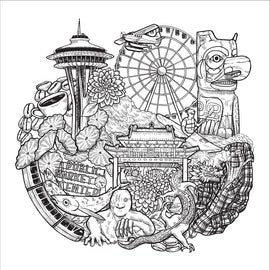 Color the Pacific Northwest Coloring Book