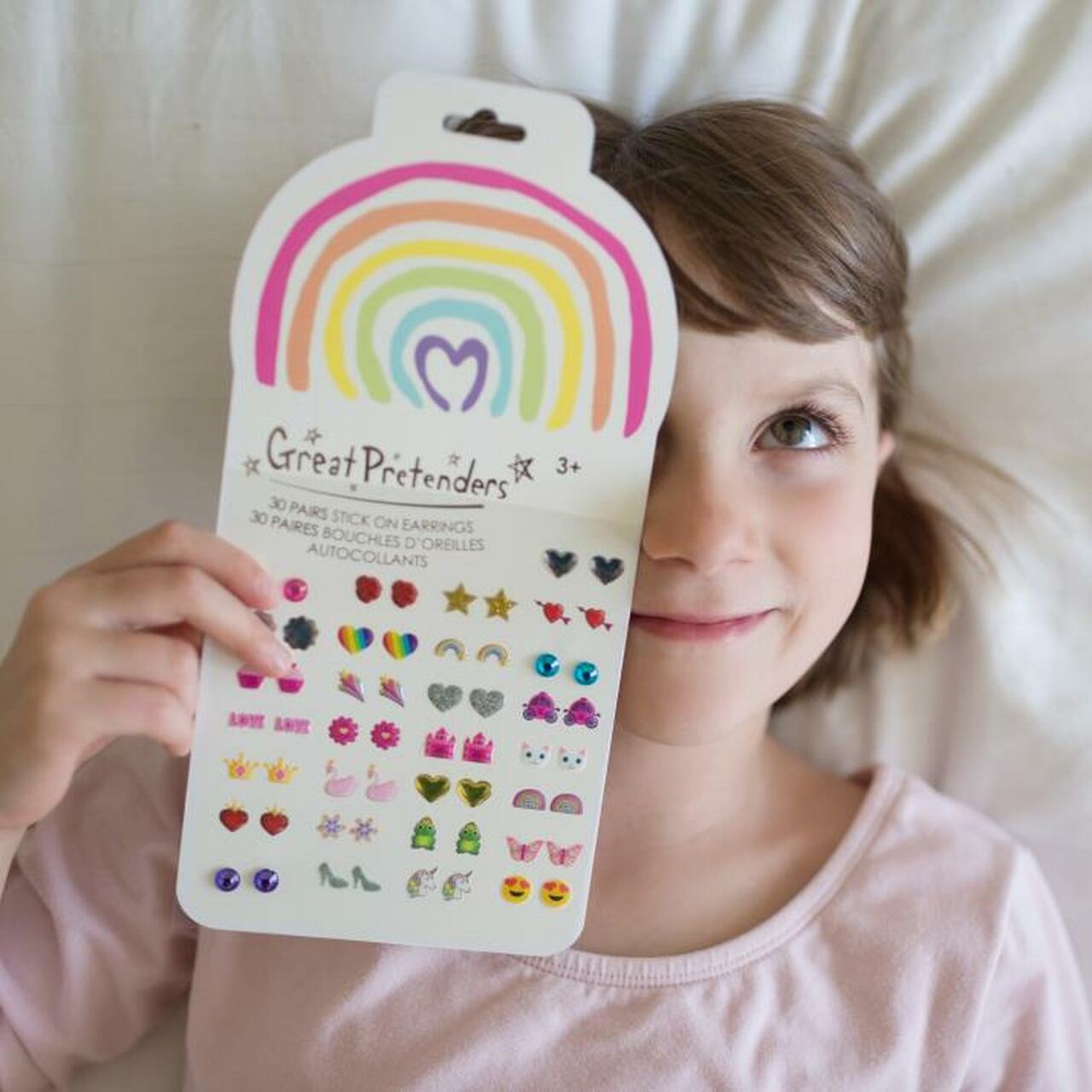 Rainbow Love Sticker Earrings 30 Pairs