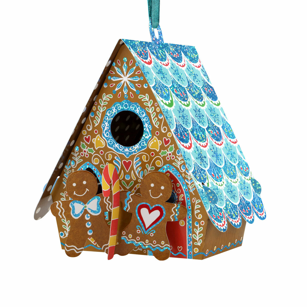 Bauble Gingerbread House Card/Ornament