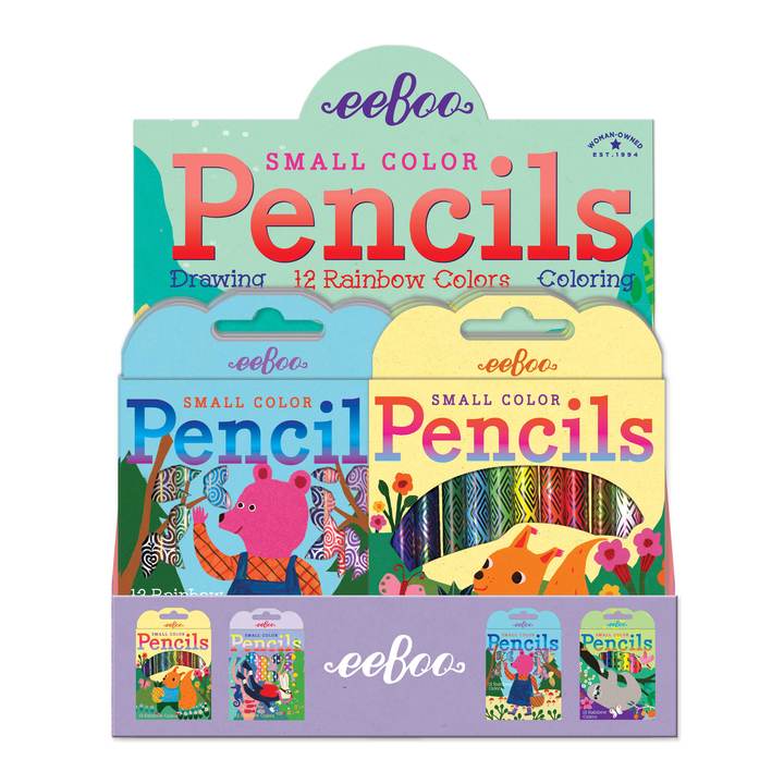 12 Animal Small Color Pencils