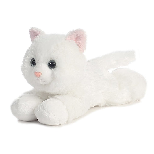 Little Sugar White Kitty 8" Flopsie Plush