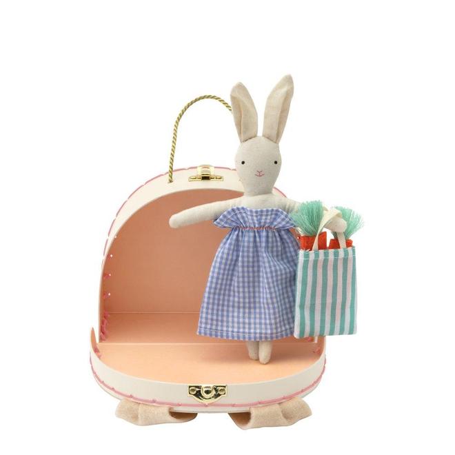 Bunny Mini Suitcase Doll Set