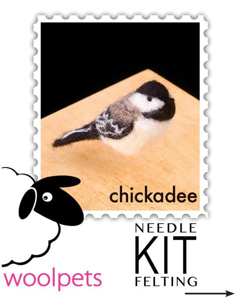 Chickadee Needle Felting Kit - Intermediate