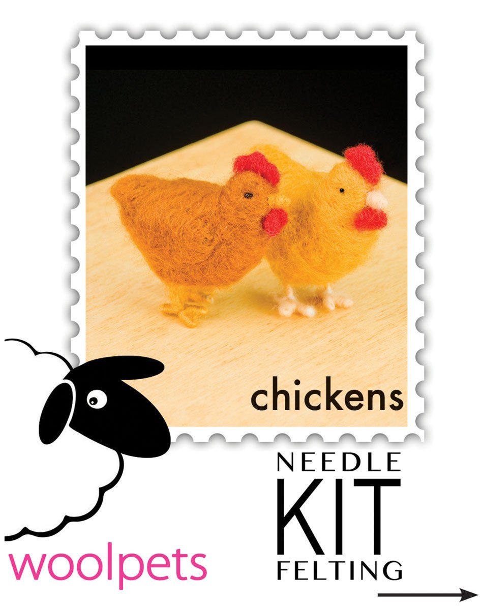 Chickens Needle Felting Kit - Intermediate