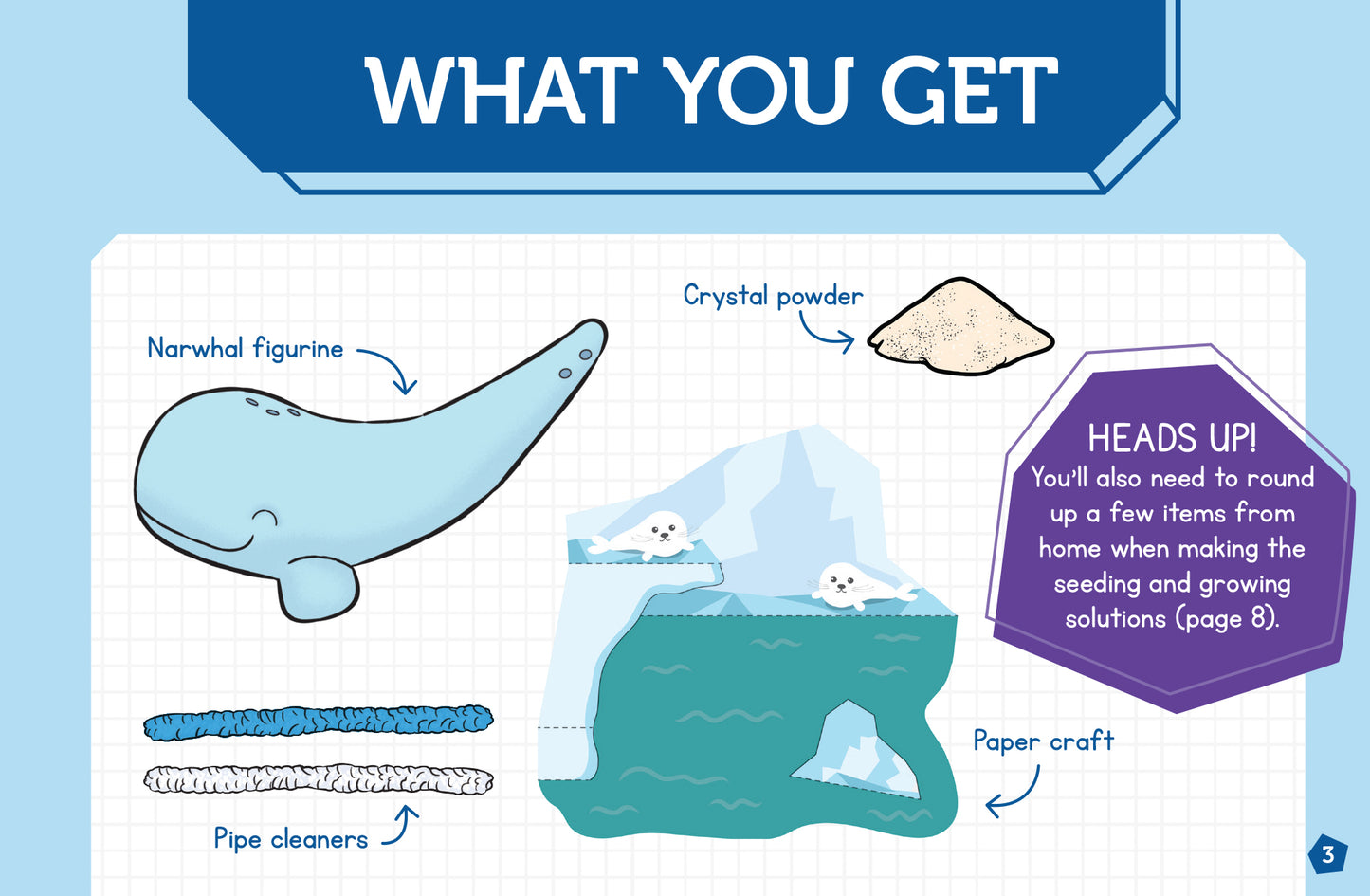 Grow Your Own Crystal Narwhal