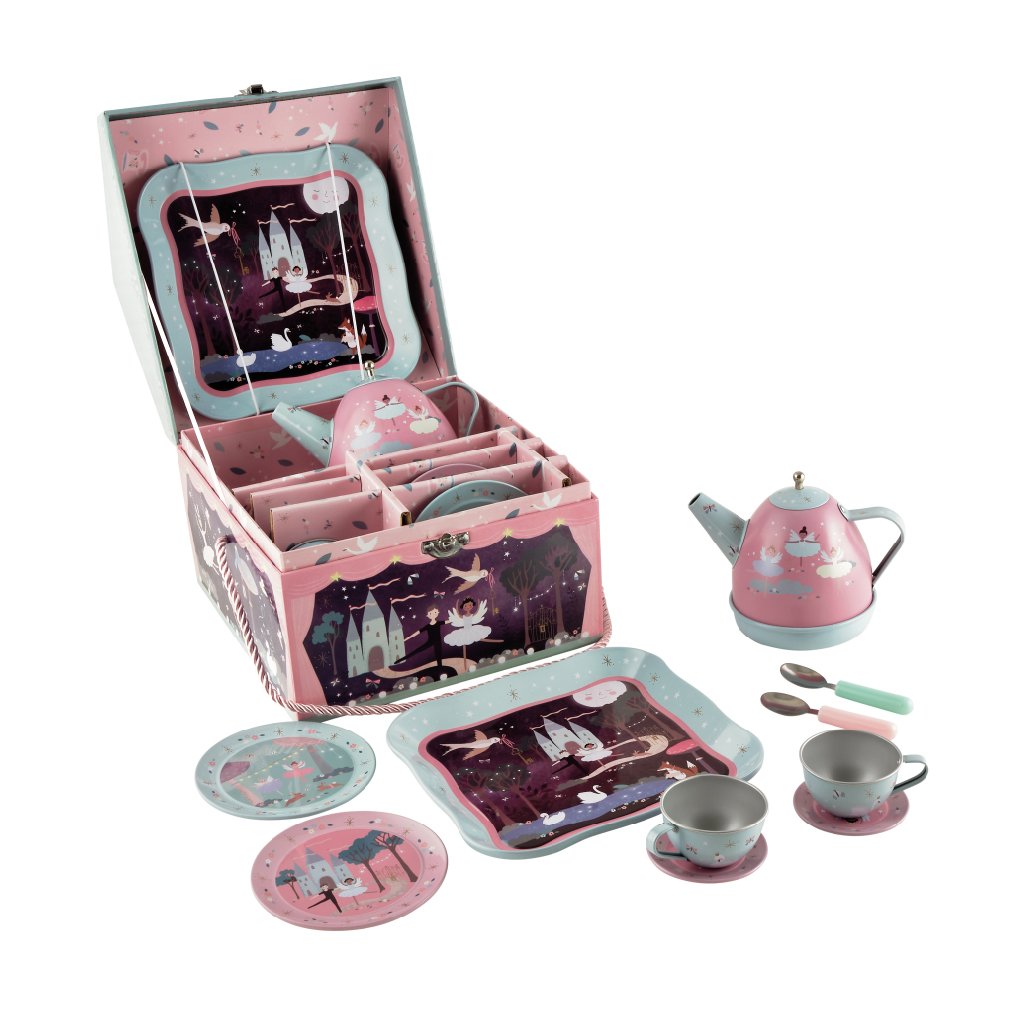 Enchanted Musical Tin Tea Set