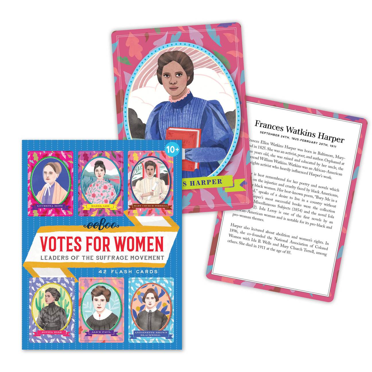 Votes For Women: Leaders of the Suffrage Movement Flash Cards