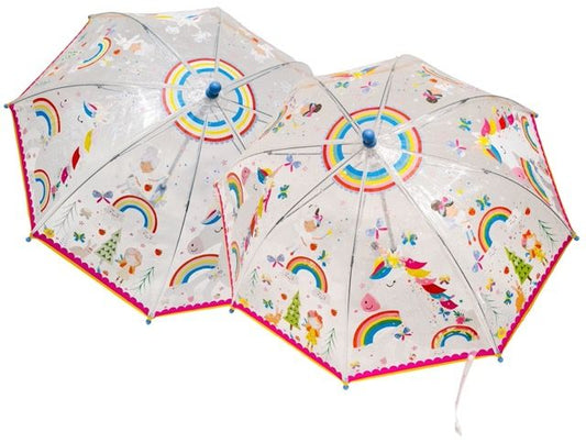 Transparent Color Changing Umbrella - Rainbow Fairy
