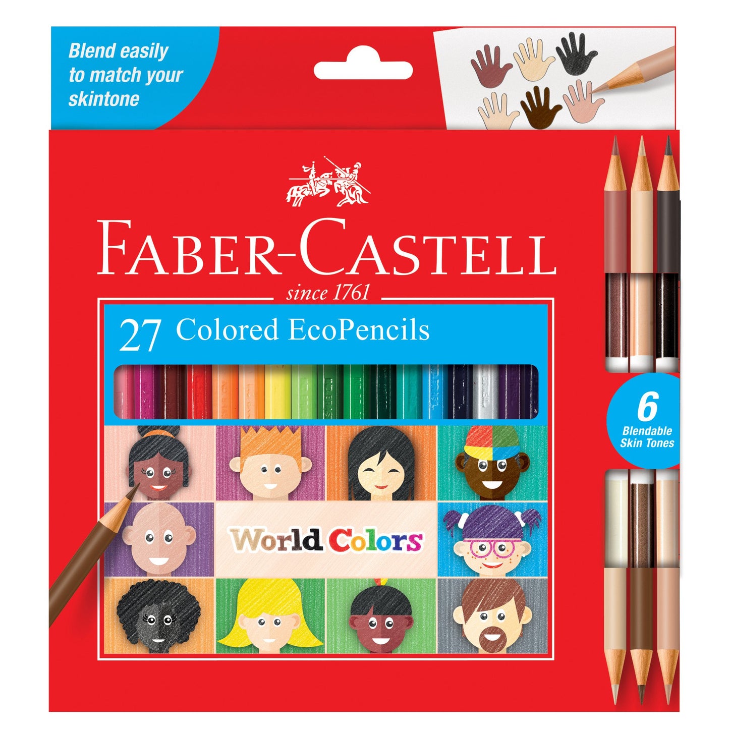 World Colors Colored EcoPencils, Set of 27