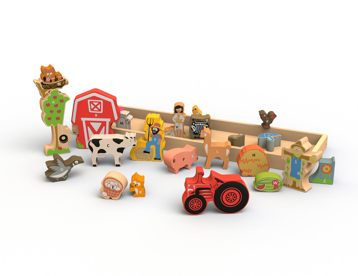 Farm A-to-Z Puzzle & Playset