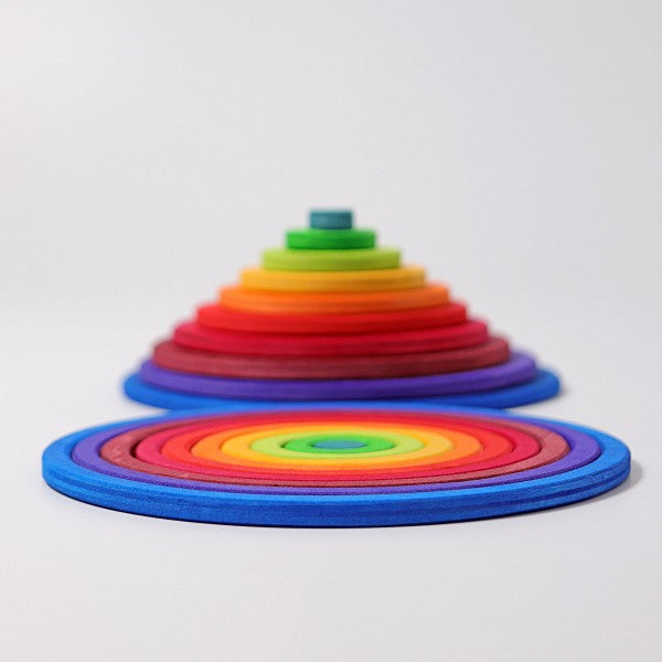 Grimm's Wooden Rainbow Concentric Circles & Rings