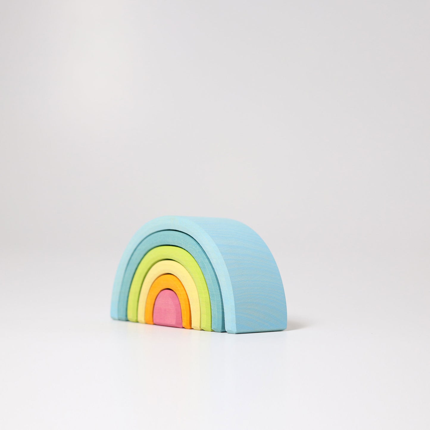 Grimm's Wooden Pastel Rainbow Tunnel, Small – Clover Toys