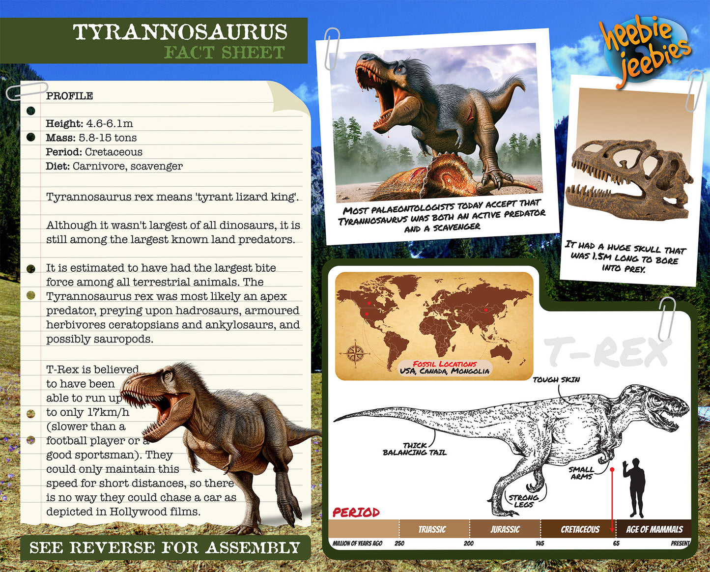 Tyrannosaurus 3D Wood Modeling Kit