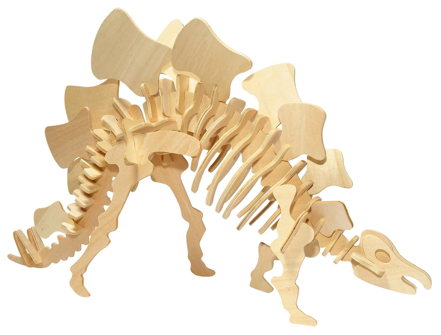 Stegosaurus 3D Wood Modeling Kit