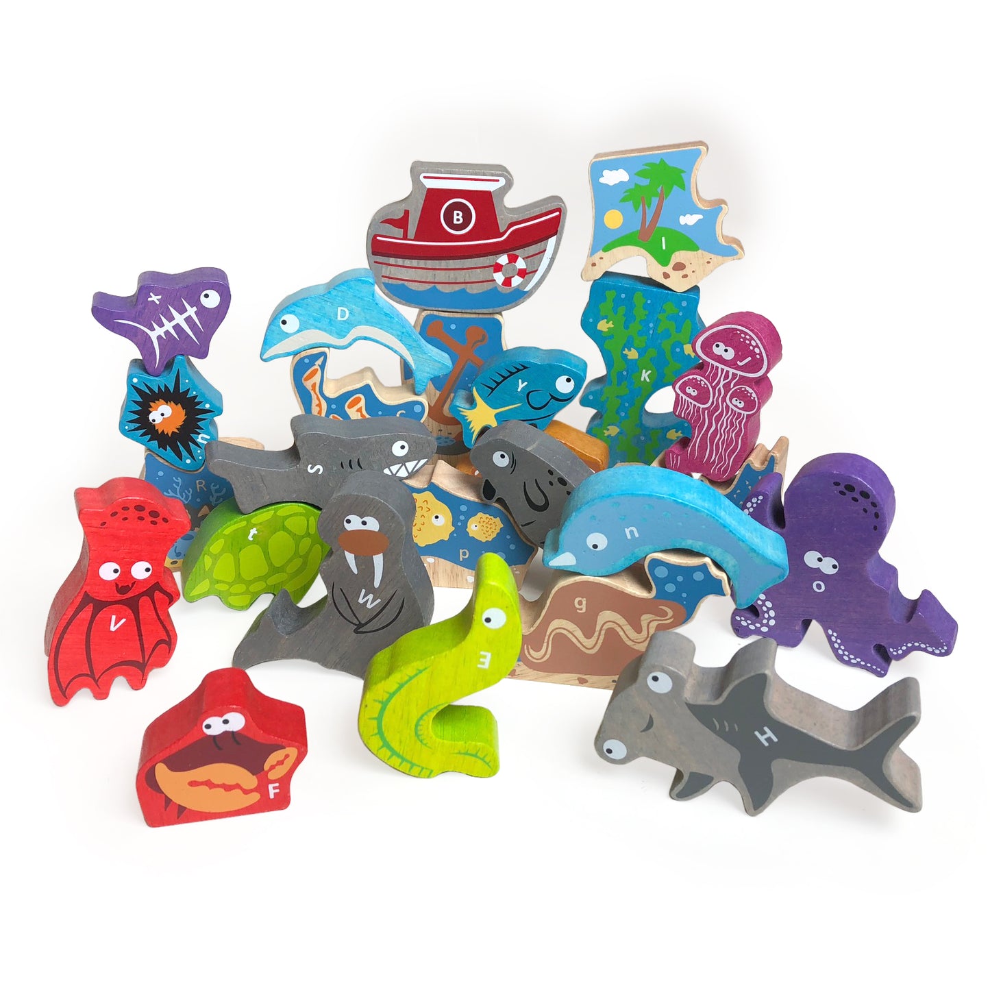 Ocean A-to-Z Puzzle & Playset