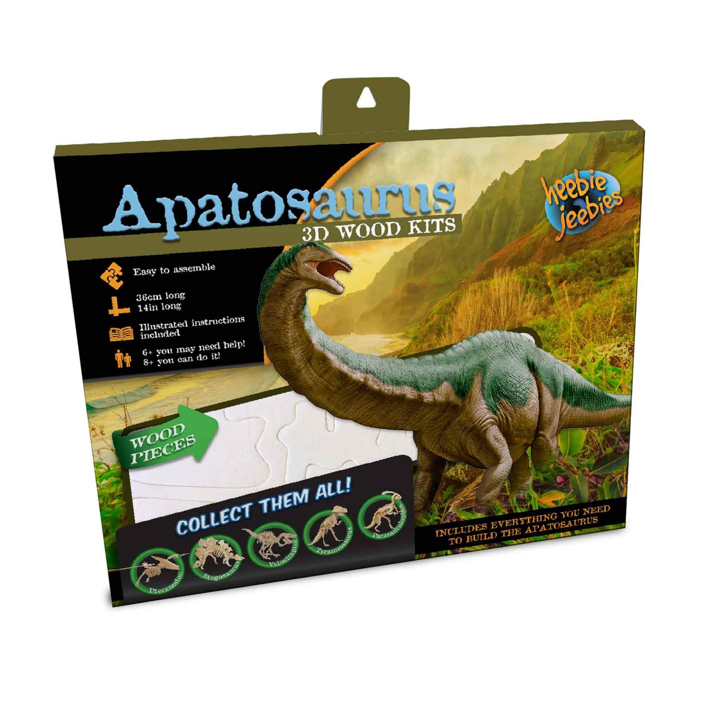 Apatosaurus 3D Wood Modeling Kit