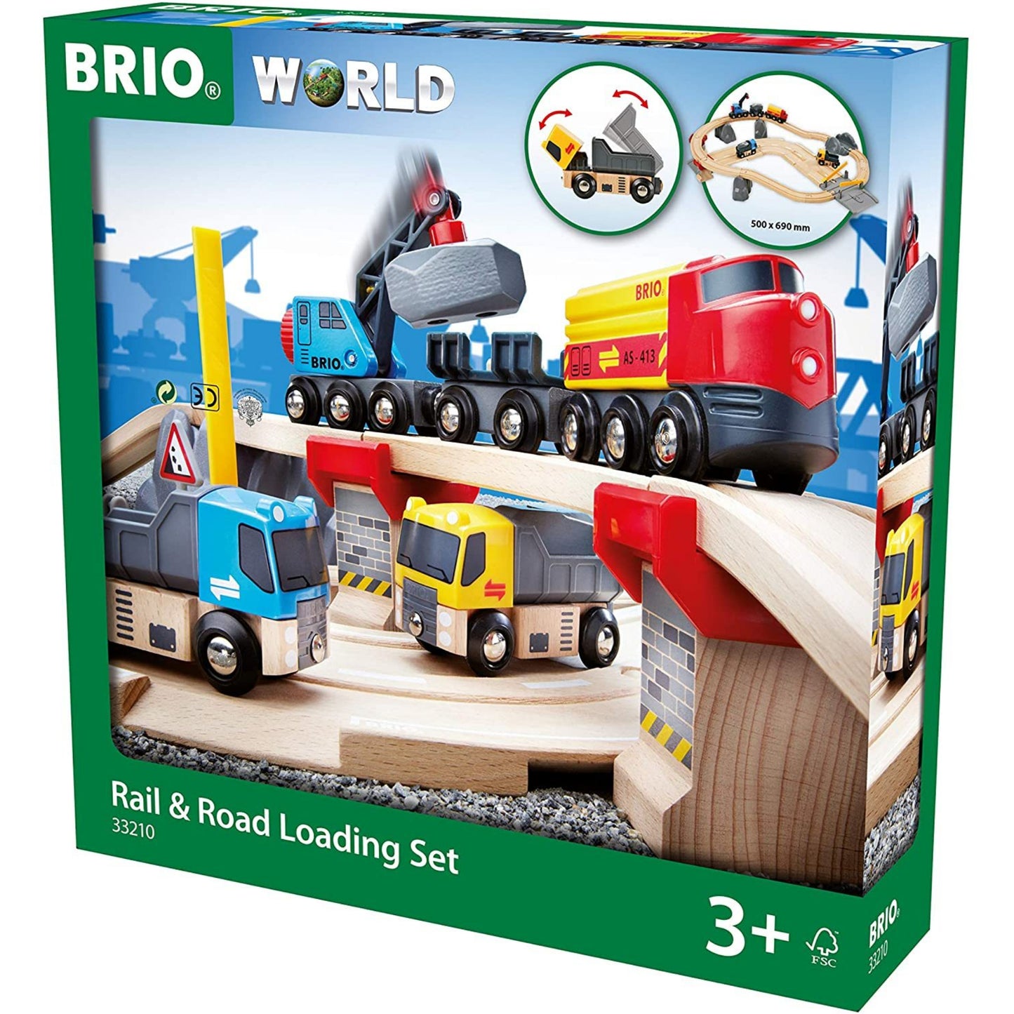 Brio Rail & Road Loading Train Set