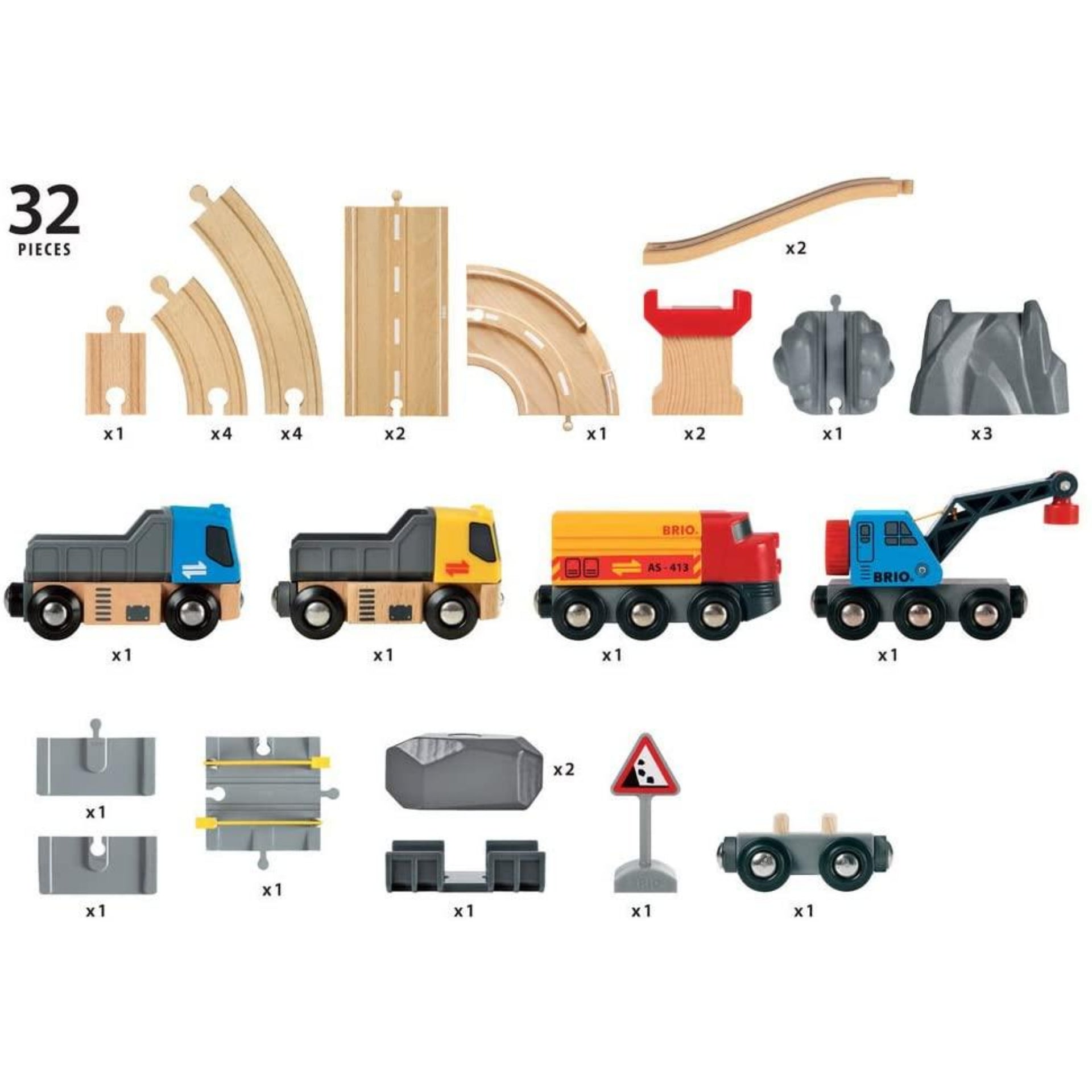 Rail and road loading set sales brio