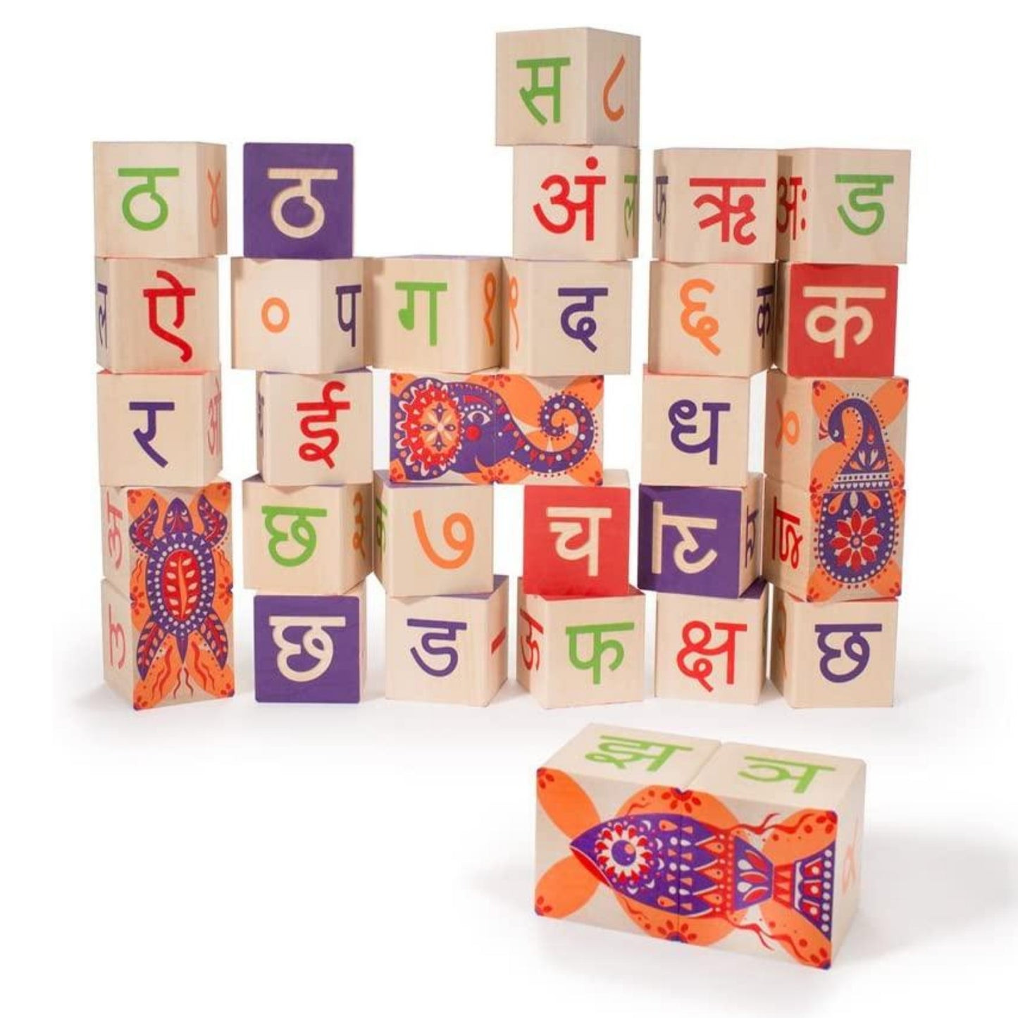 Hindi Wooden Blocks