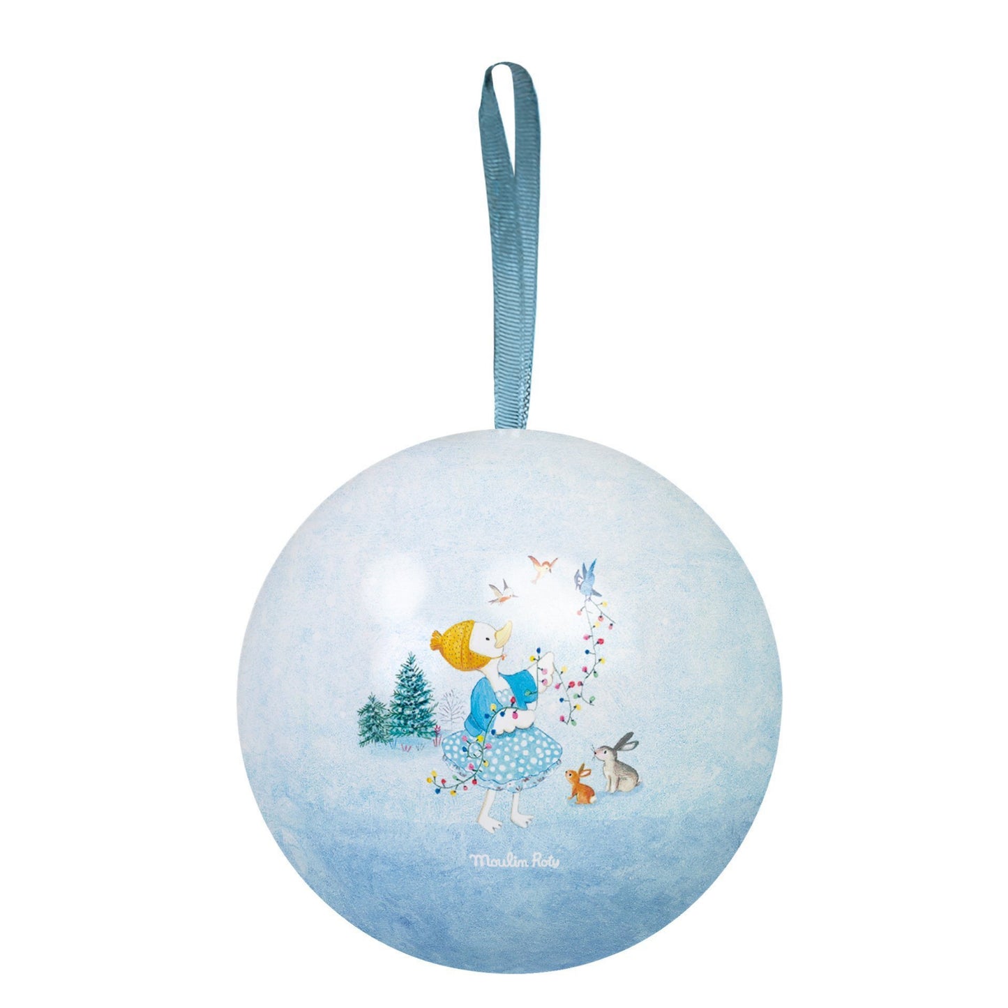 Blue Duck Christmas Ornament