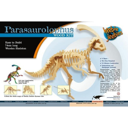 Parasaurolophus Large 3D Wood Modeling Kit