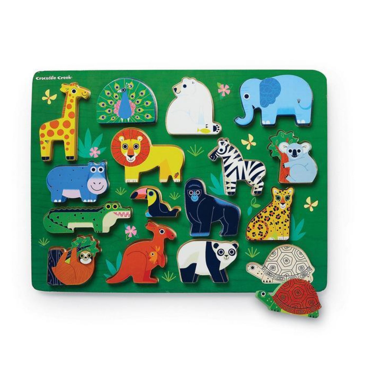 Let's Play 16 Piece Wood Puzzle - Zoo